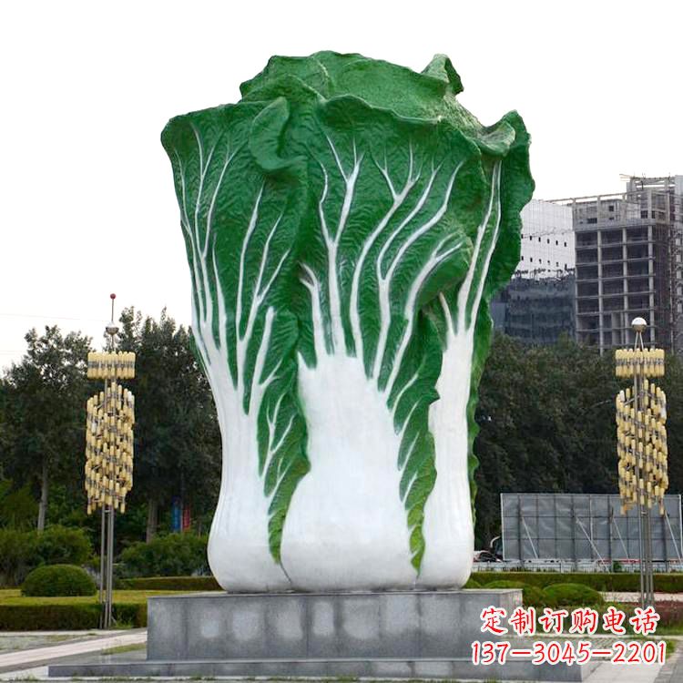 常州白菜雕塑-公园园林仿真植物景观