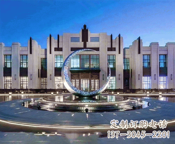 常州高档不锈钢月亮摆件