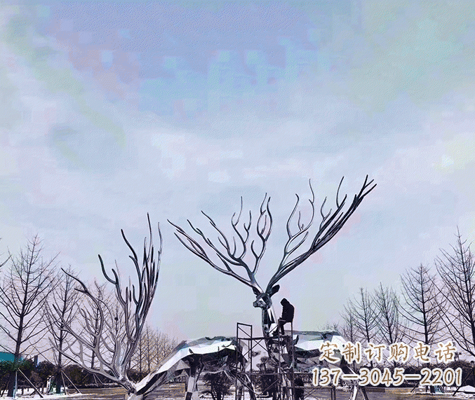 常州鹿群立体雕塑