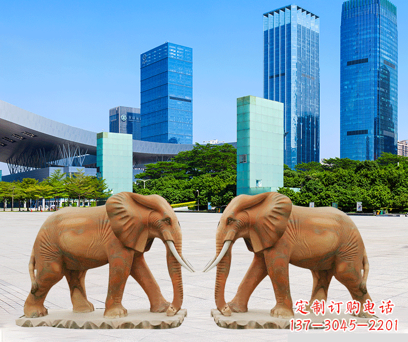 常州精美大象雕塑
