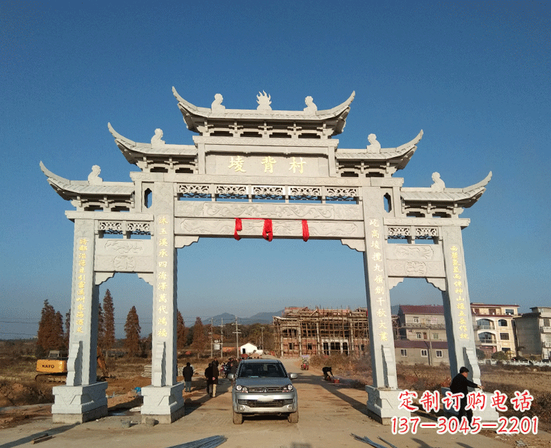 常州全国著名景点石雕牌坊