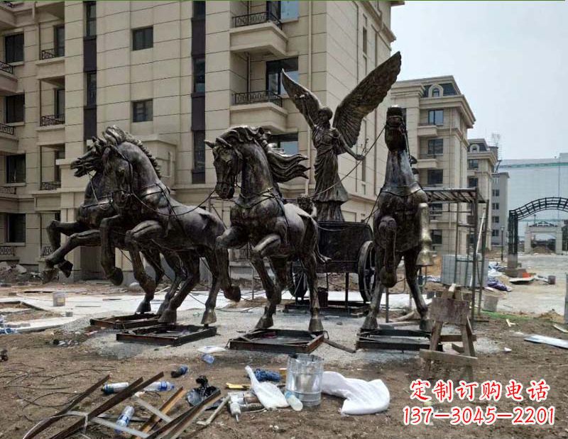 常州阿波罗战车小区景观铜雕