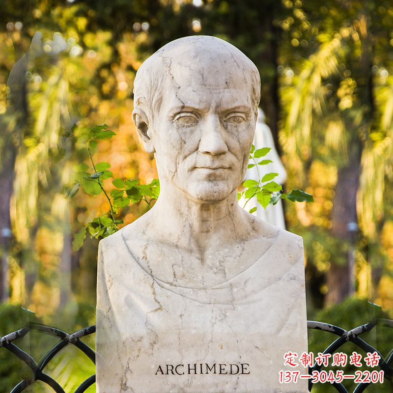 常州阿基米德头像雕塑让伟大思想永恒镌刻