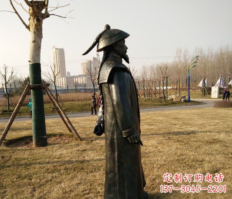 常州爱国人物林则徐铜雕