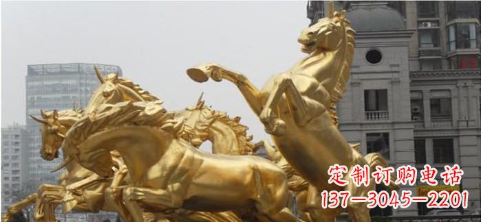 常州腾驰而去,竞技飞扬——“飞马腾跃”铜雕马群