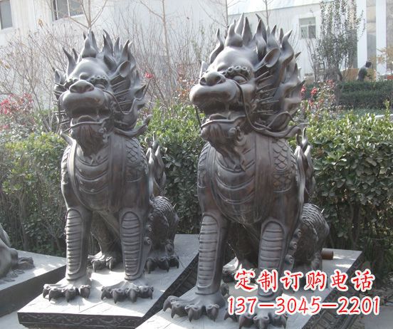 常州霸气的铜狮子