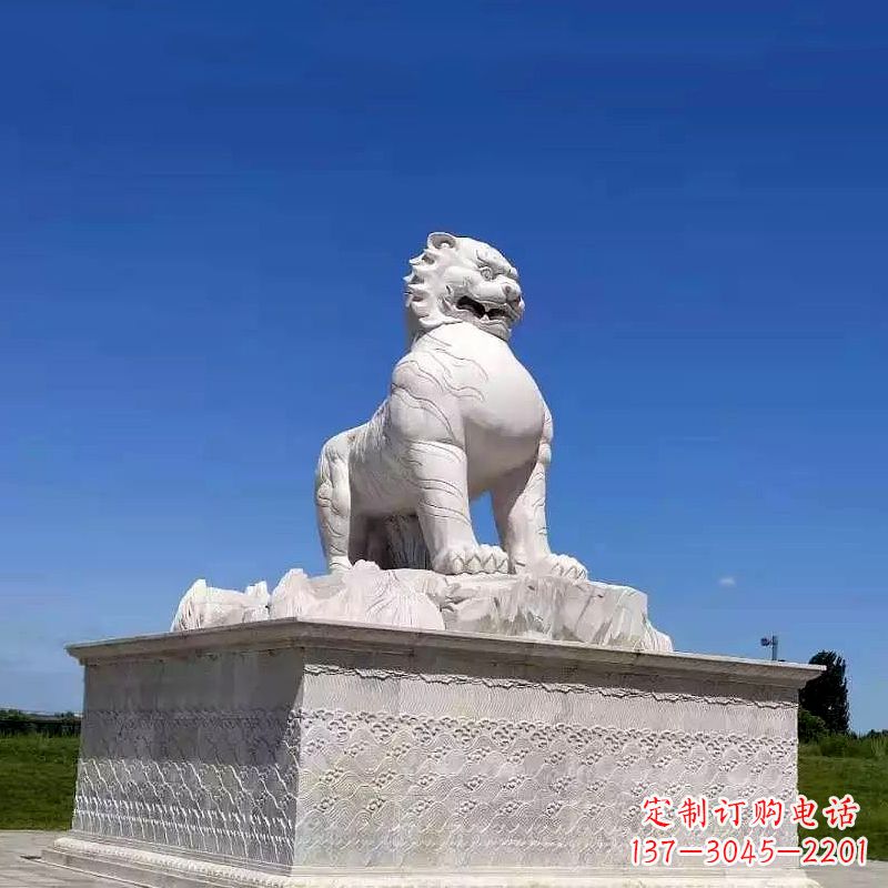 常州白虎魅力古老神兽雕塑摆件