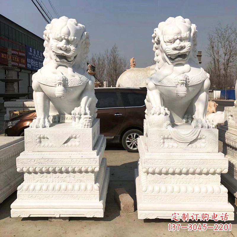 常州新精美汉白玉狮子