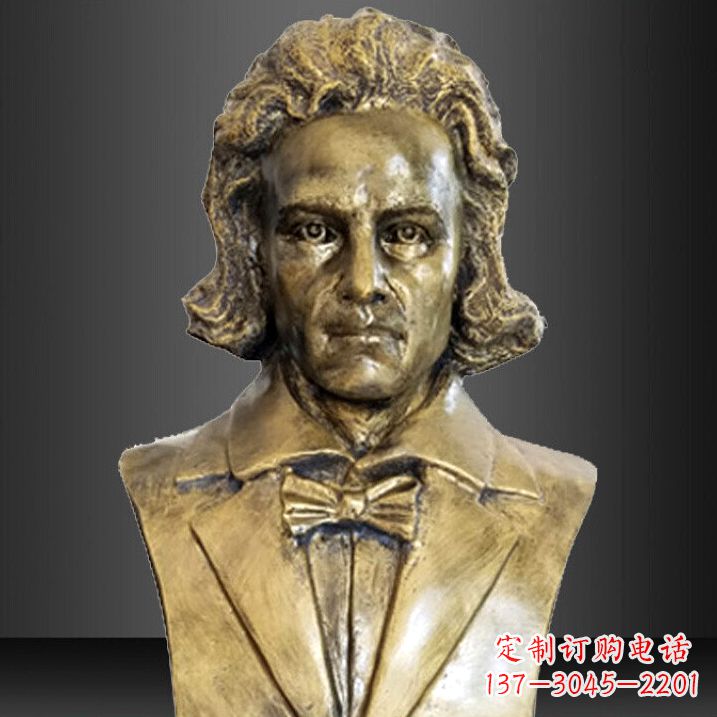常州贝多芬纯铜铸造名人胸像