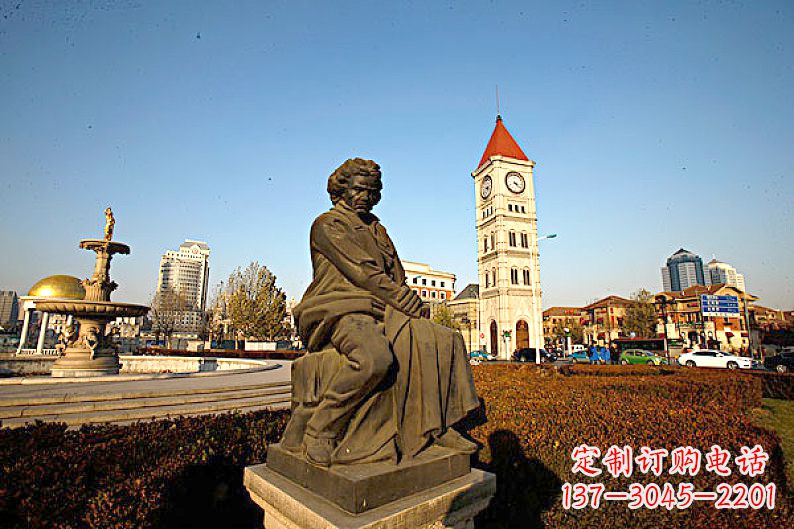 常州贝多芬头像雕塑赞美音乐大师的艺术之作