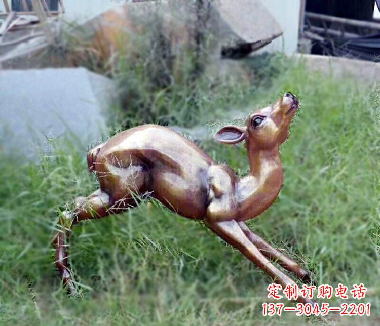 常州精美玻璃钢仿铜动物摆件