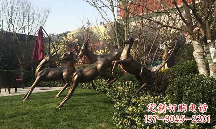 常州奔跑的小鹿铜雕