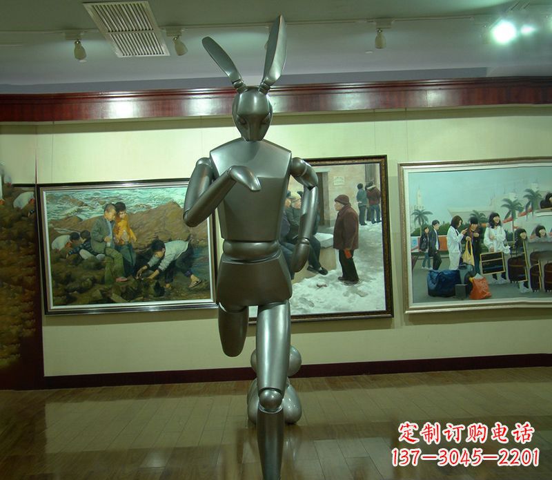 常州奔跑兔子雕塑