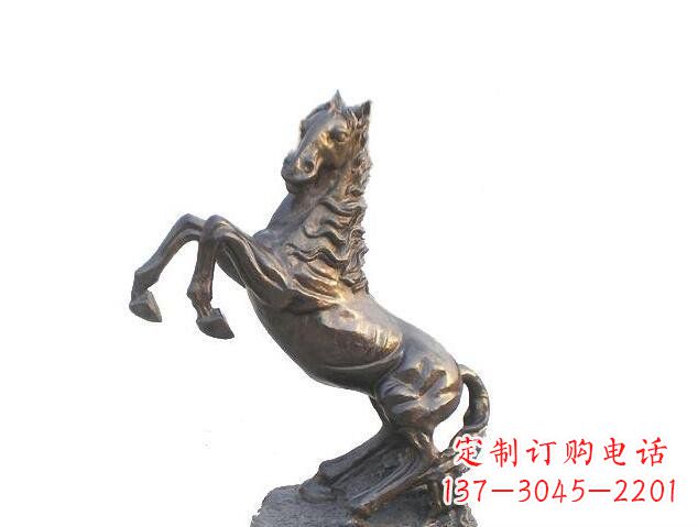 常州奔腾的马玻璃钢仿铜动物雕塑