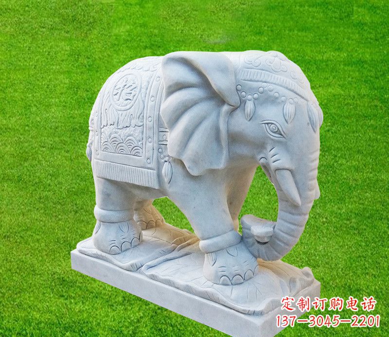 常州雕刻精美大象石雕
