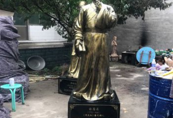 常州白居易仿铜雕像经典中国古代诗人的艺术再现