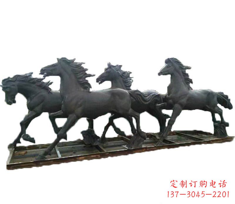 常州别墅景观动物马铜雕塑 (2)