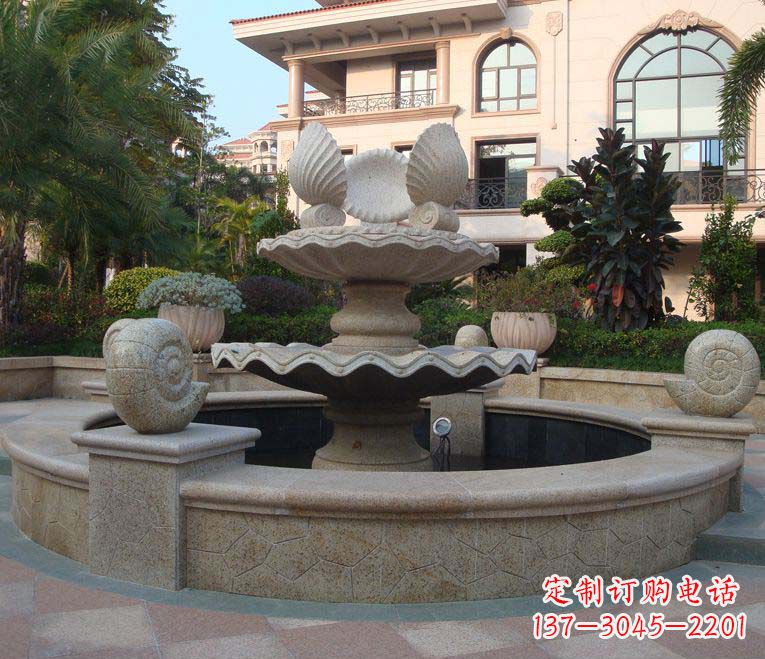 常州别墅景观多层喷泉石雕