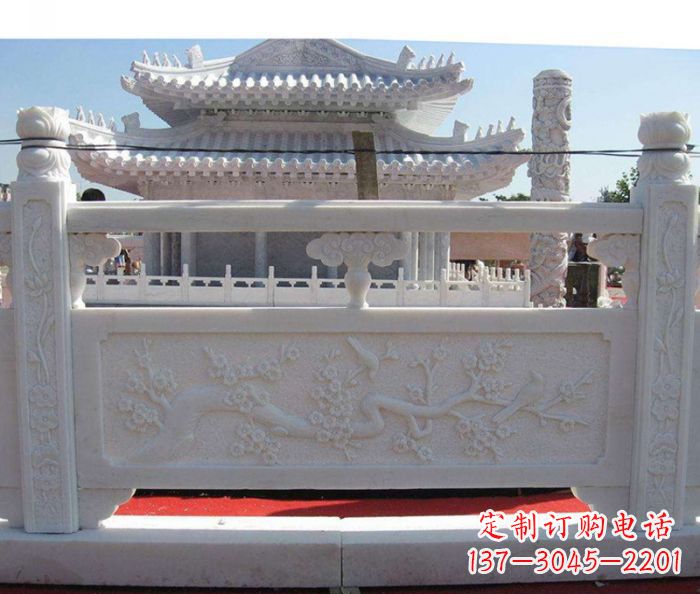 常州汉白玉石栏板精美、细腻、质感十足