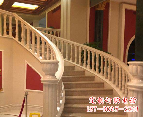 常州别墅景观汉白玉石栏杆石雕