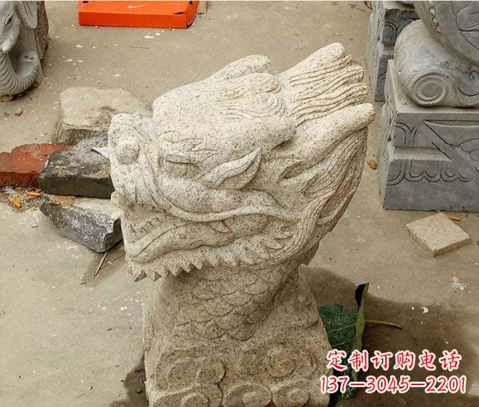 常州别墅景观龙头喷泉石雕
