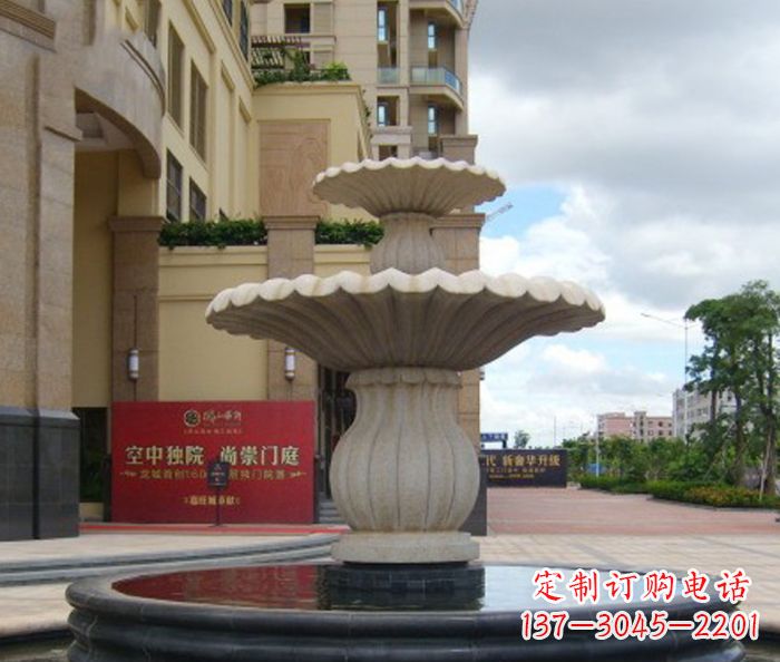 常州喷泉石雕精美的欧式园林装饰