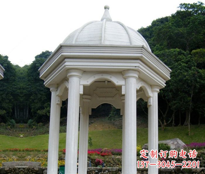 常州别墅景观欧式石雕凉亭 (2)