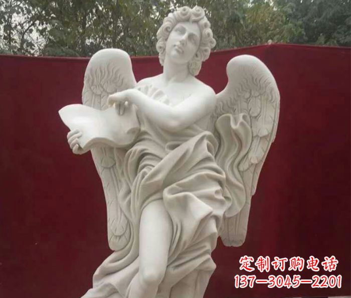 常州别墅景观天使人物石雕 (2)