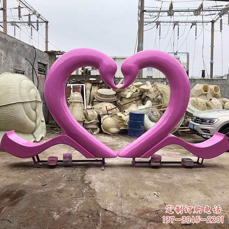 常州玻璃钢天鹅雕塑