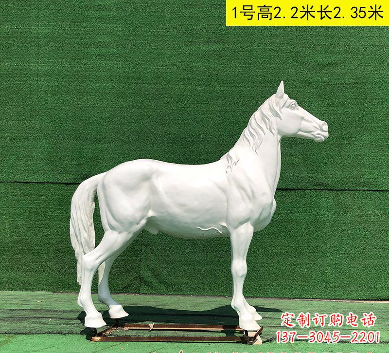 常州玻璃钢白马雕塑