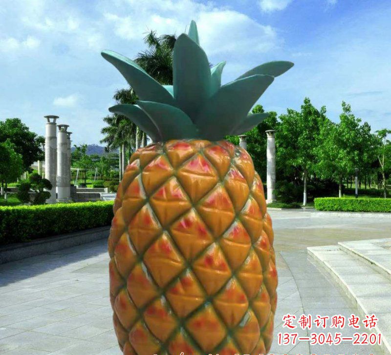 常州玻璃钢菠萝灯