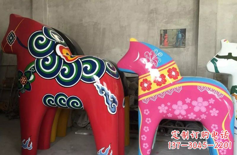 常州新颖独角兽彩绘玻璃钢装饰品