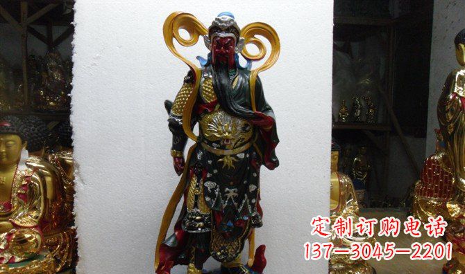 常州关公玻璃钢彩绘刀