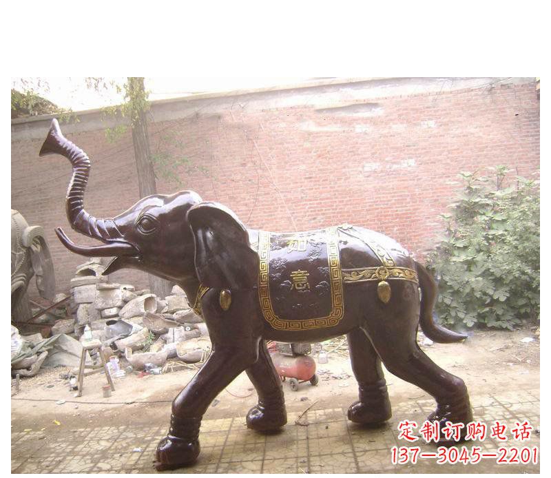 常州玻璃钢大象雕塑