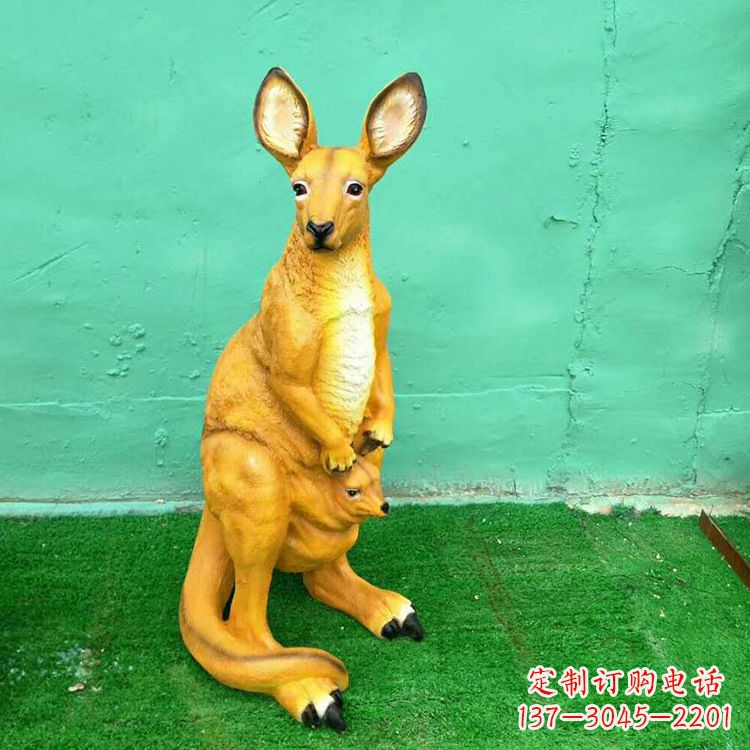 常州玻璃钢袋鼠雕塑