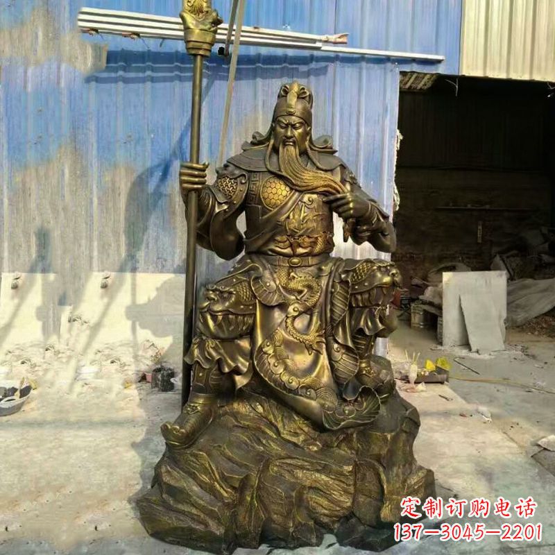 常州玻璃钢制作的关羽雕塑