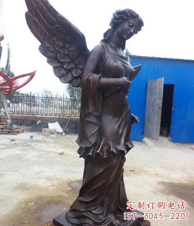 常州玻璃钢仿铜欧式女人雕塑