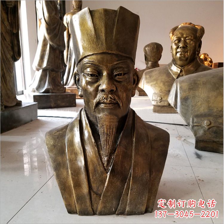 常州玻璃钢苏轼头像雕塑
