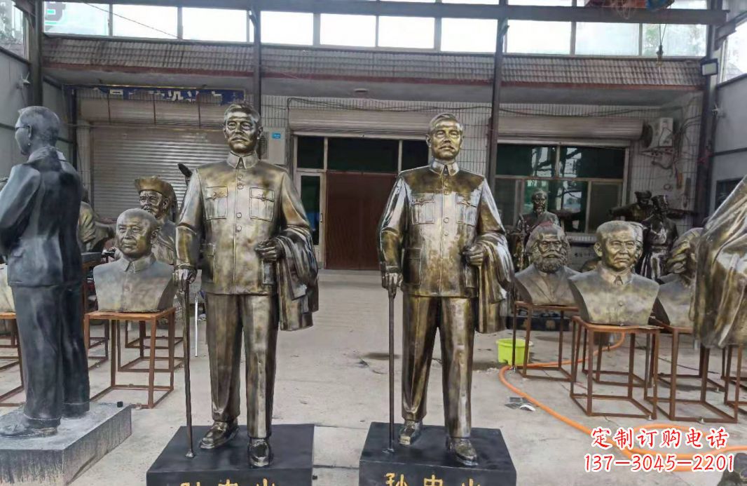 常州玻璃钢仿铜校园景区伟人孙中山雕塑