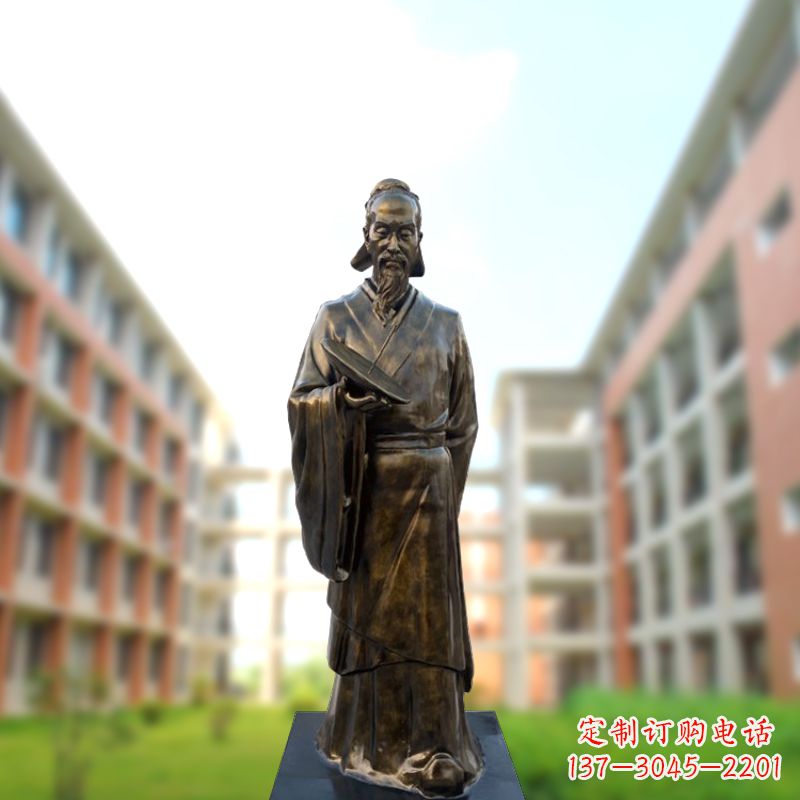 常州祖冲之雕像——传承校园历史的象征