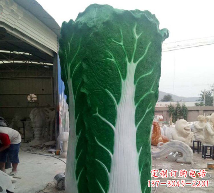 常州玻璃钢仿真白菜雕塑让艺术与自然完美结合