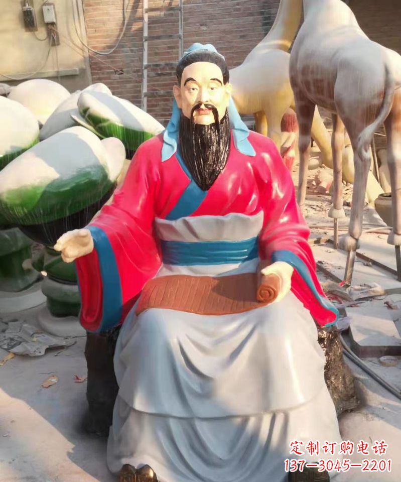 常州玻璃钢雕刻的孔子