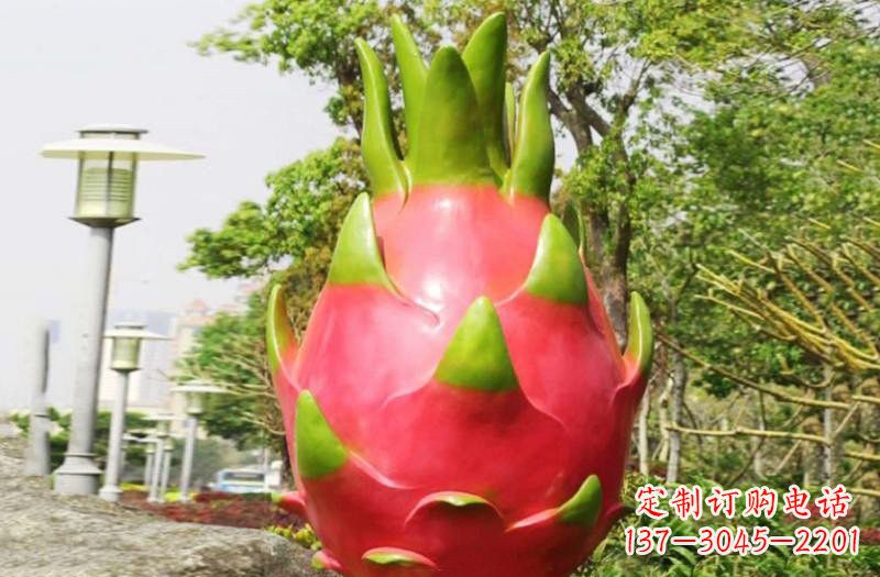 常州玻璃钢仿真火龙果雕塑