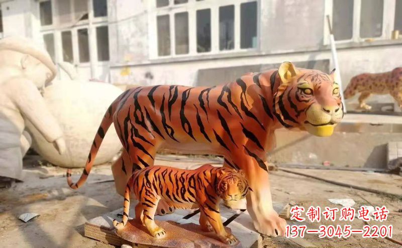 常州玻璃钢老虎雕塑——精美的艺术品