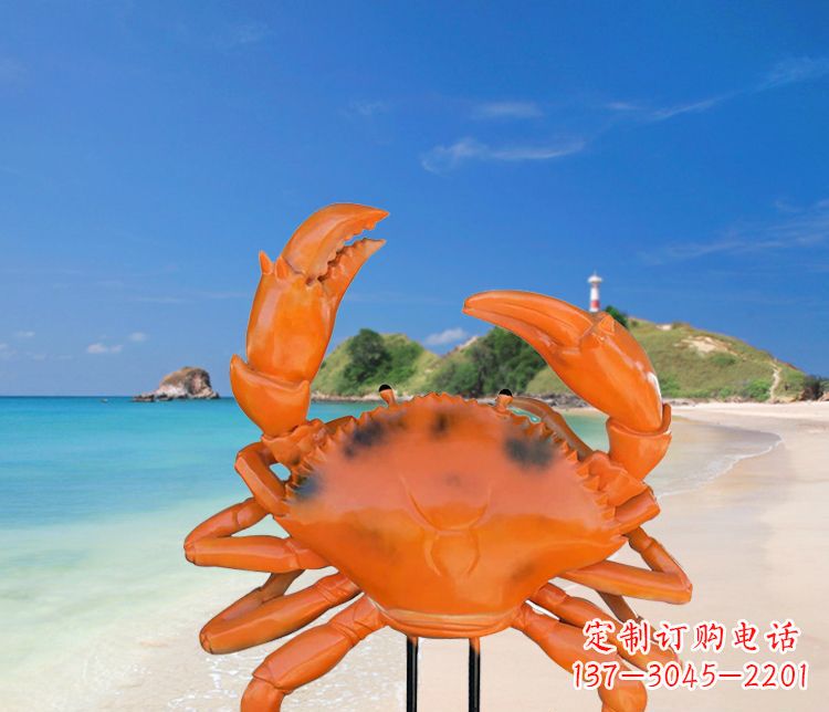 常州玻璃钢螃蟹雕塑