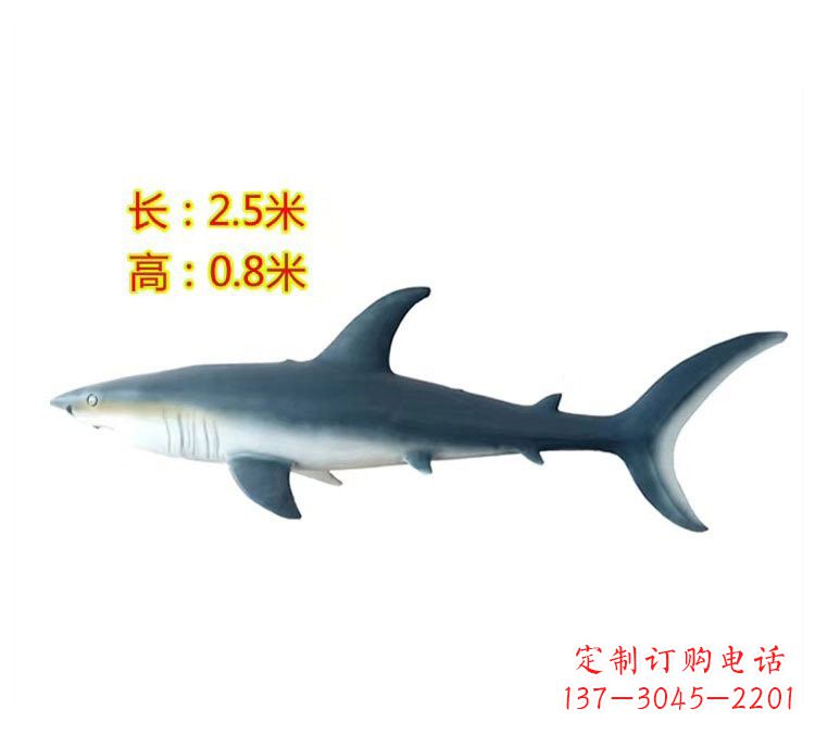 常州玻璃钢仿真鲨鱼雕塑