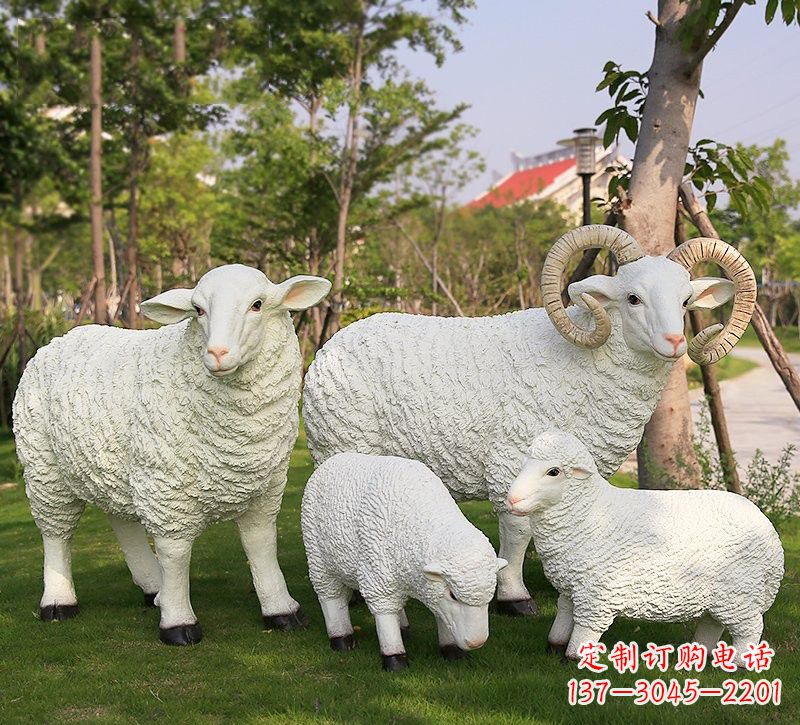常州玻璃钢仿真山羊