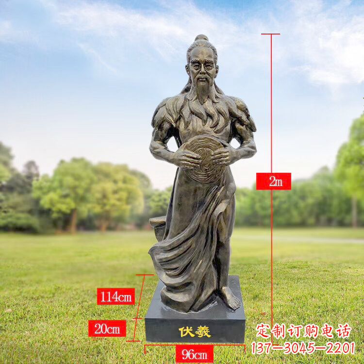 常州伏羲玻璃钢雕塑传承中华文化的精神家园