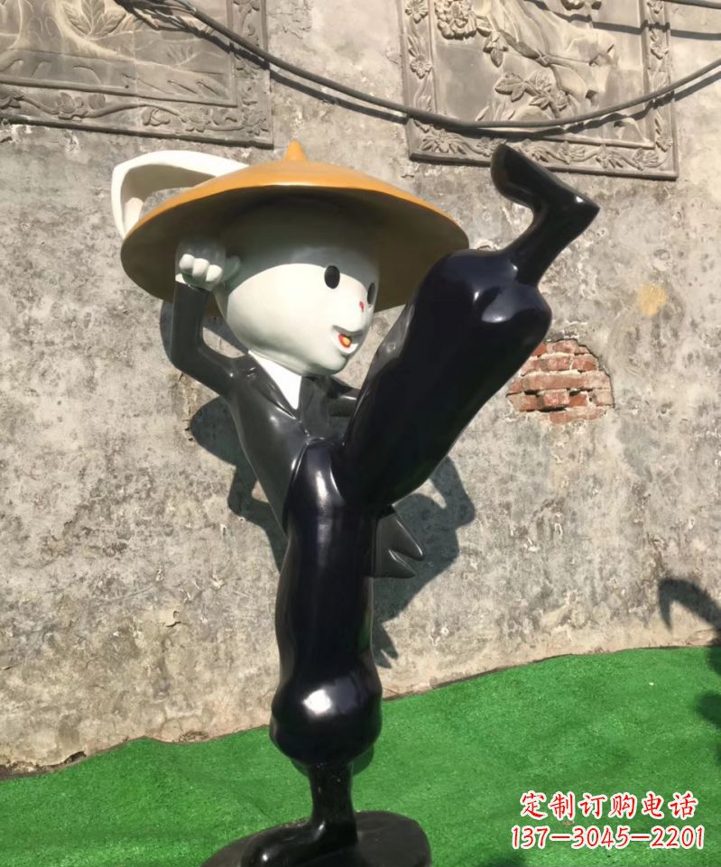 常州玻璃钢兔子雕塑精美绝伦
