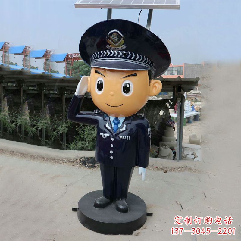 常州警察雕塑守护社会和谐